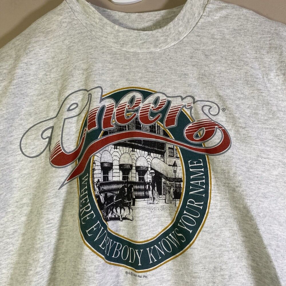 VTG 1997 Cheers Boston TV Bar Short Sleeve Graphic T-Shirt Men XL Fruit Loom